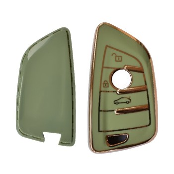 Car key protection cover for BMW X1, X3, X6, X5, 5 Series, 6 Series, 7 Series Button Smart Key green