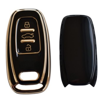 Car key protection cover AUDI A4, A5, A6, A7, A8, Q5, Q8, R8, S4, S5, S6, S7, RS4, RS5, RS6, RS7 black color