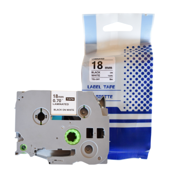 Brother TZe-241 compatible laminated label tape